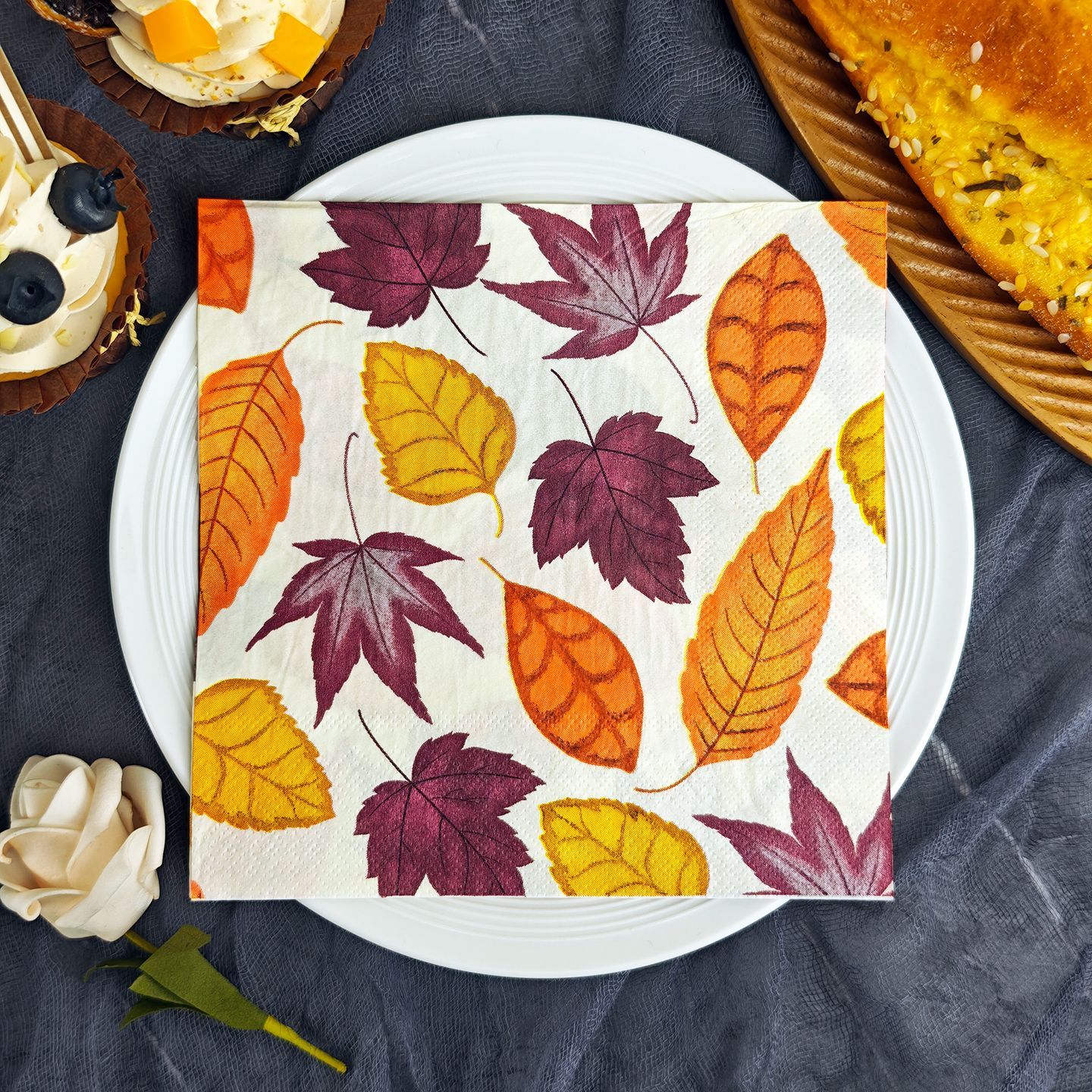 Autumn Maple Leaves Fall Colors Napkins