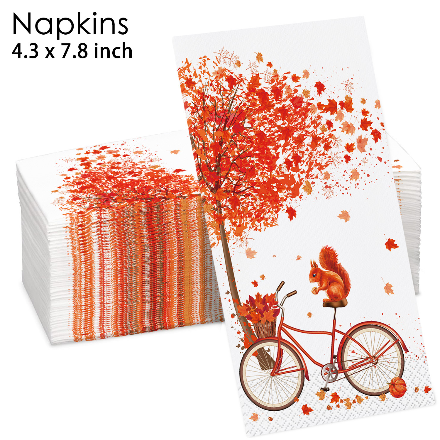 Beach Van Surfboard Bicycle Napkins