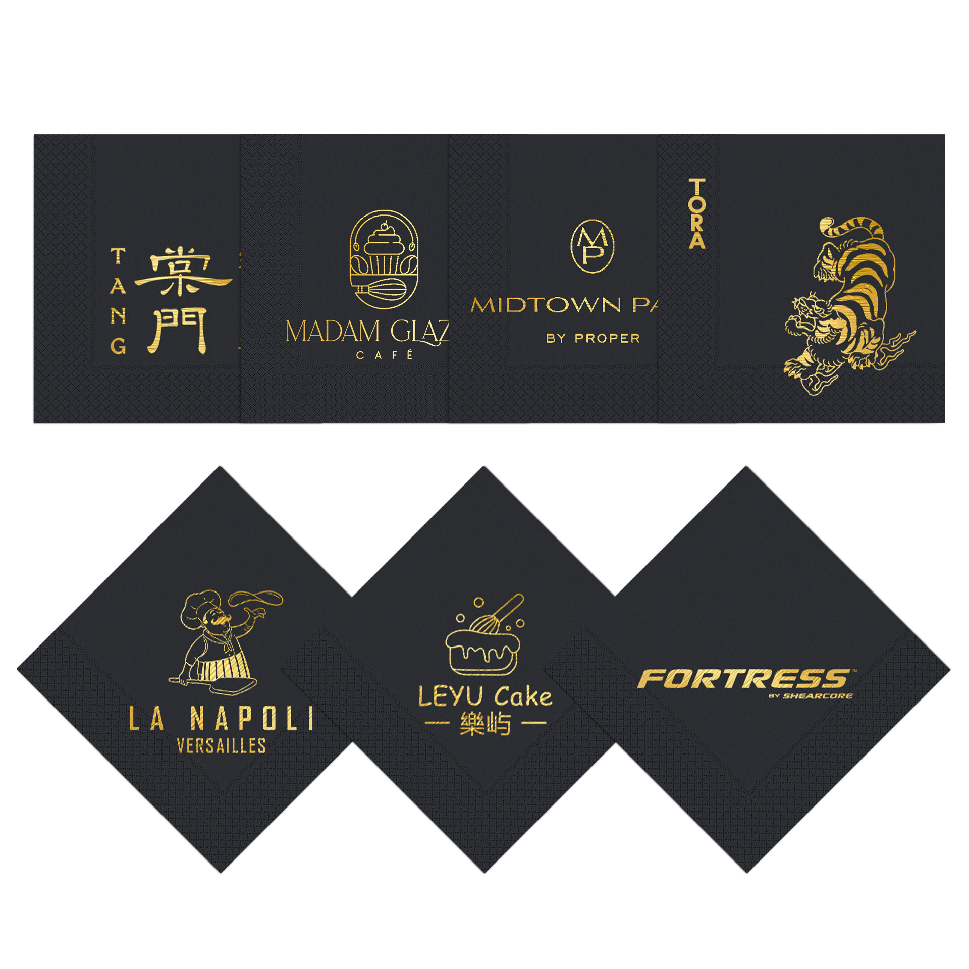 Custom Printed Napkins — Logo & Artwork