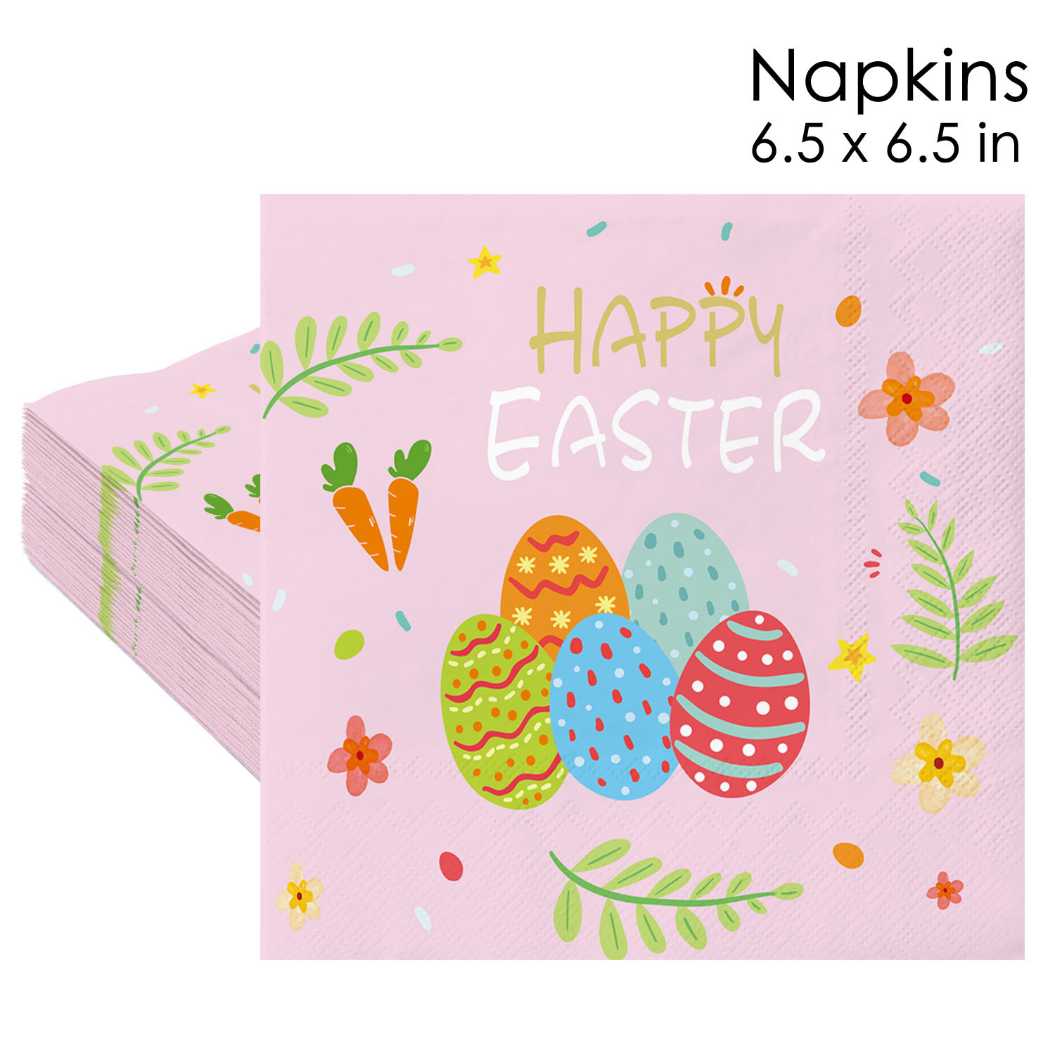 Easter Pink Eggs Napkins