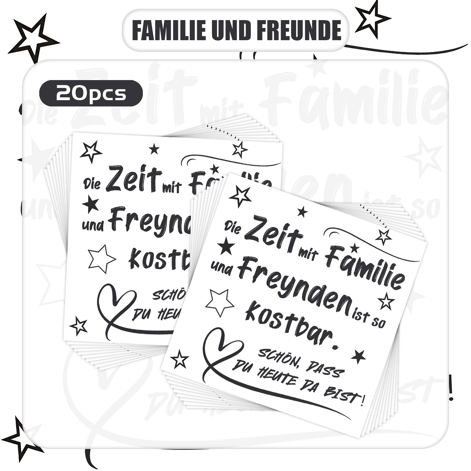 German Familie & Freunde Napkins