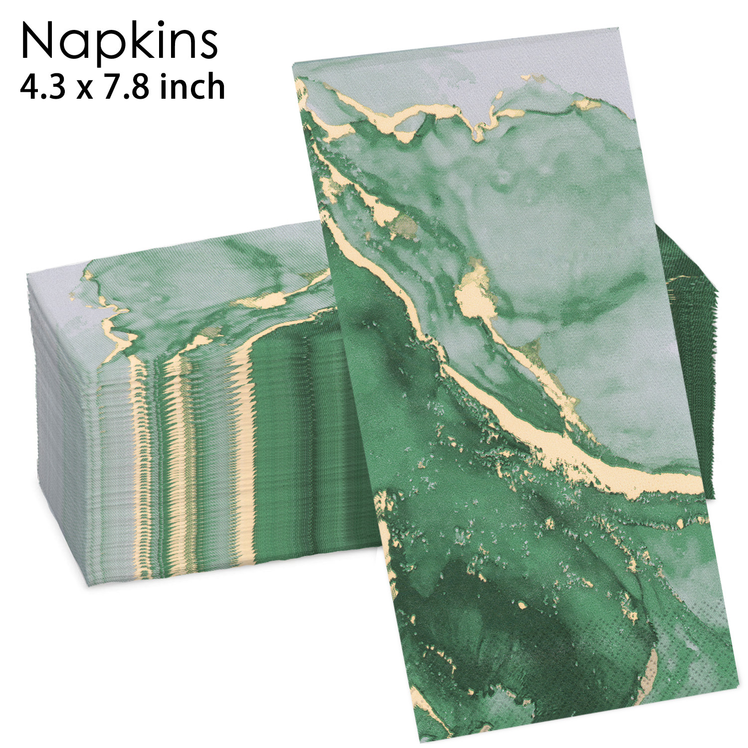 Green Marble Agate Napkins