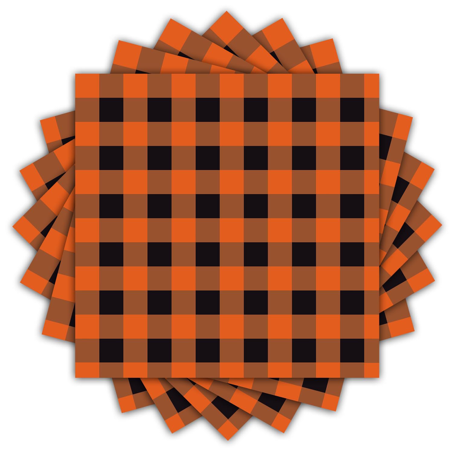 Halloween Buffalo Check Napkins