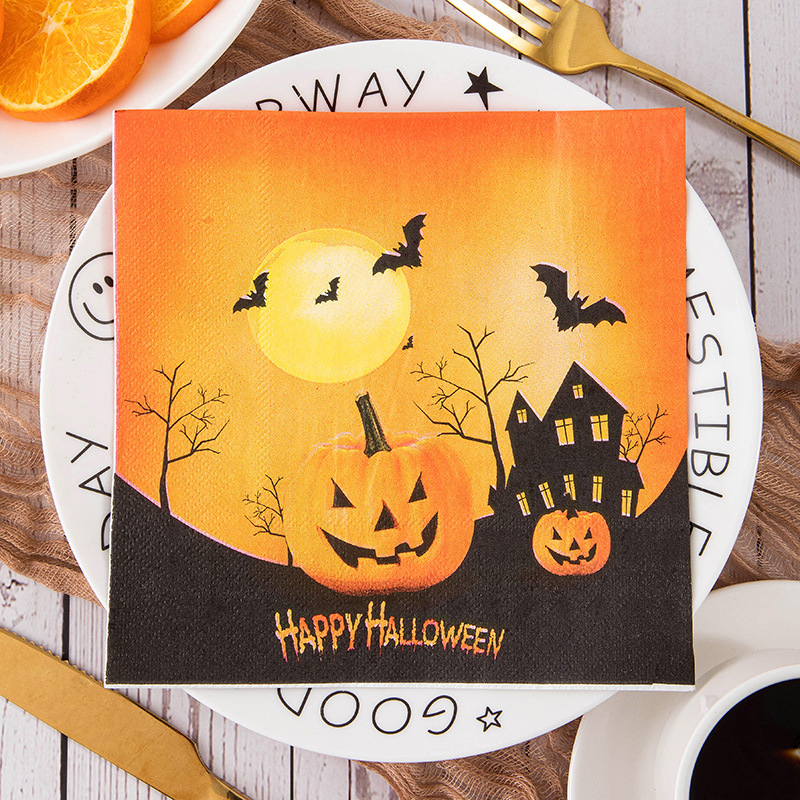 Happy Halloween Pumpkin House Napkins