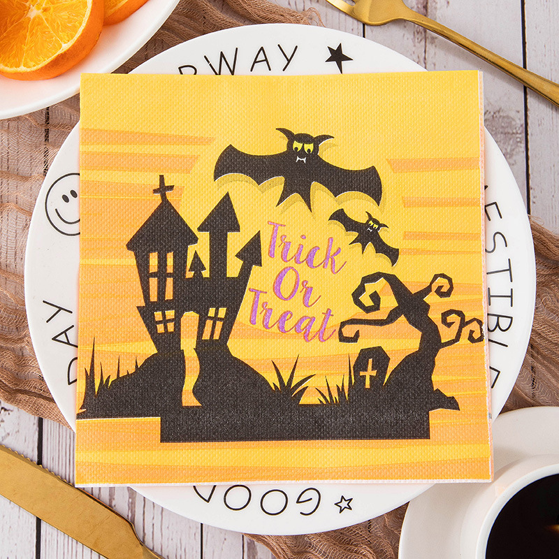 Haunted House Trick Treat Napkins