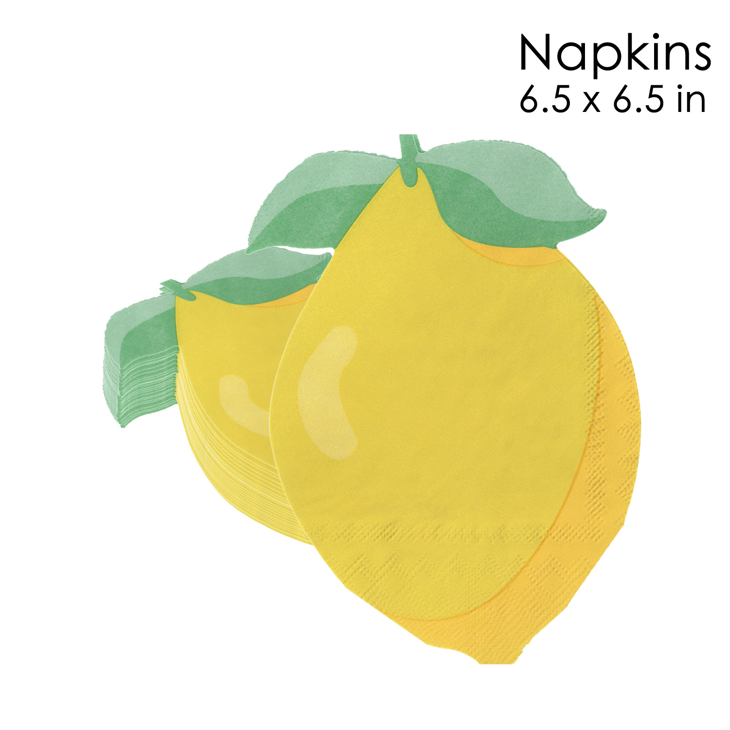 Lemon Yellow Fruit Napkins