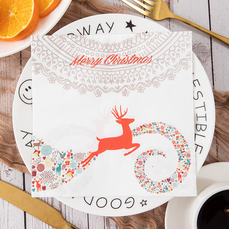 Merry Christmas Reindeer Napkins