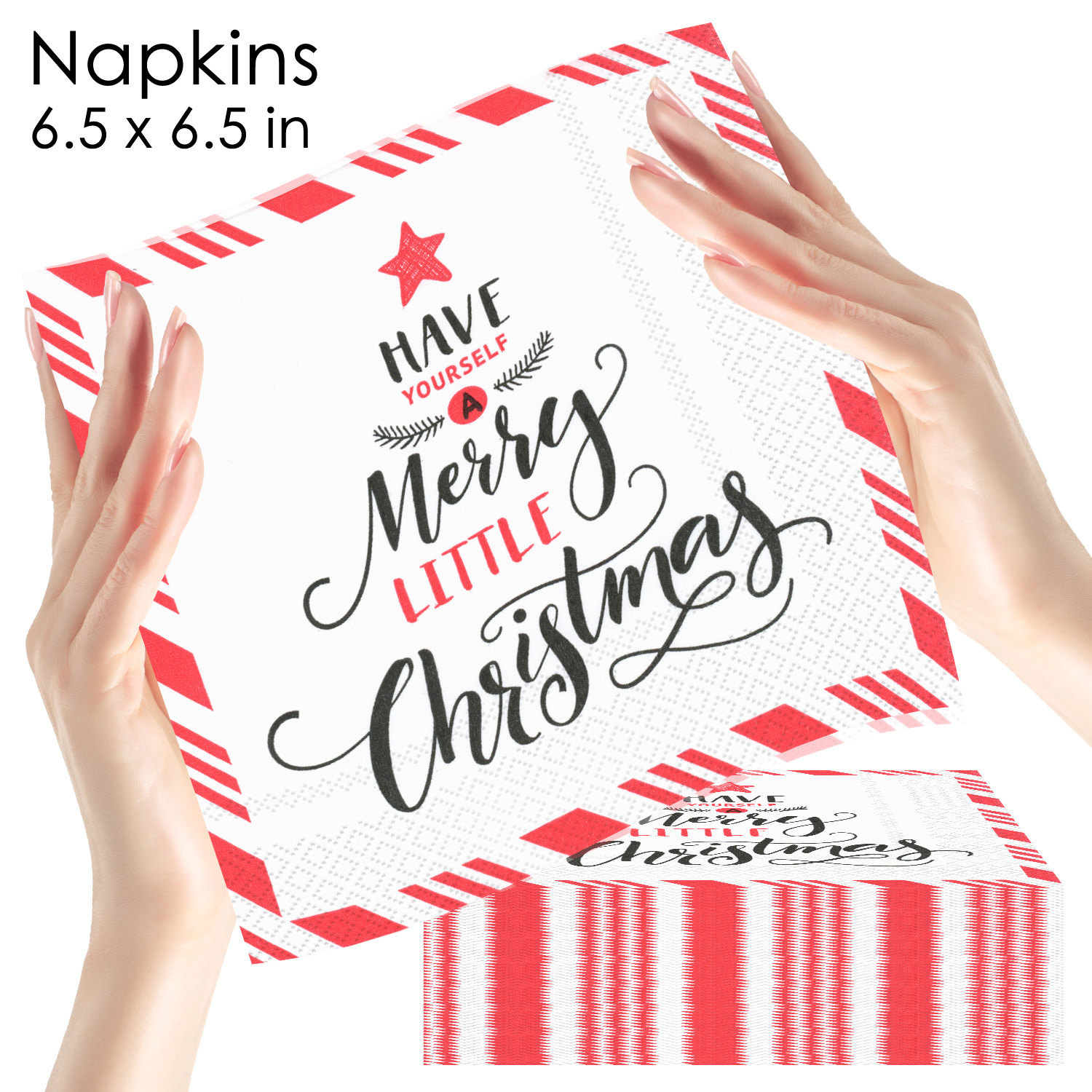 Merry Little Christmas Airmail Napkins