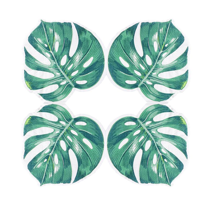 Monstera Leaf Green Napkins
