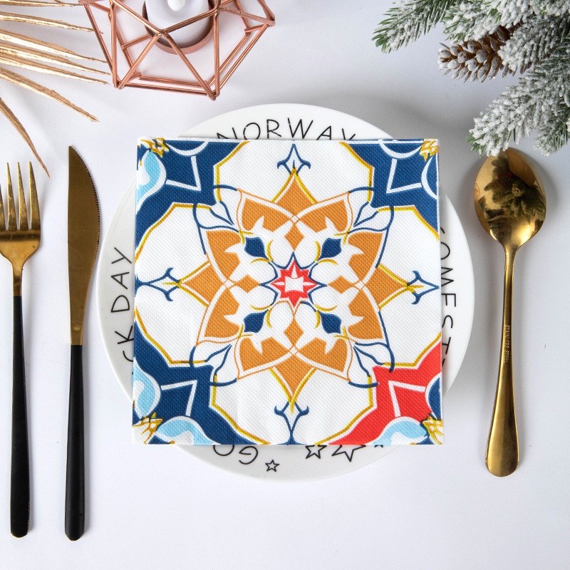 Moroccan Tile Pattern Napkins