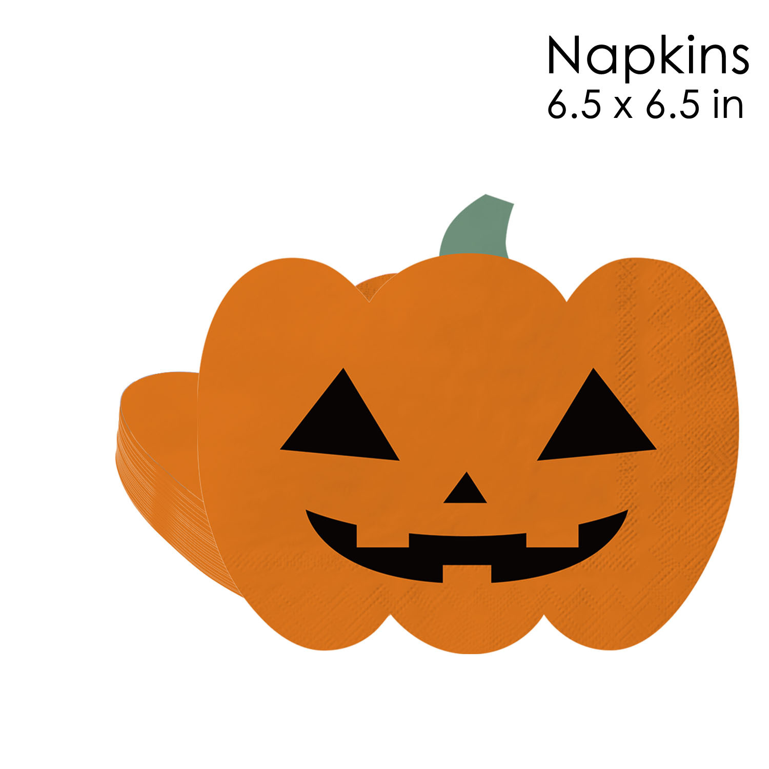 Pumpkin Shape Jack O Lantern Napkins