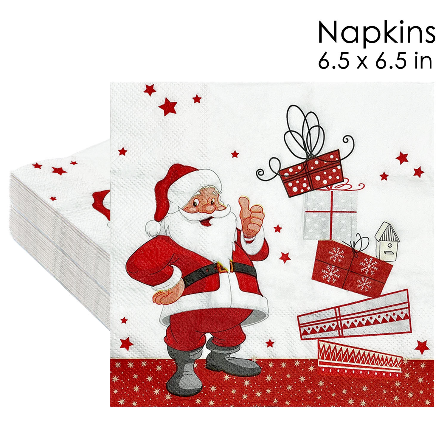 Santa Claus Gifts Christmas Napkins