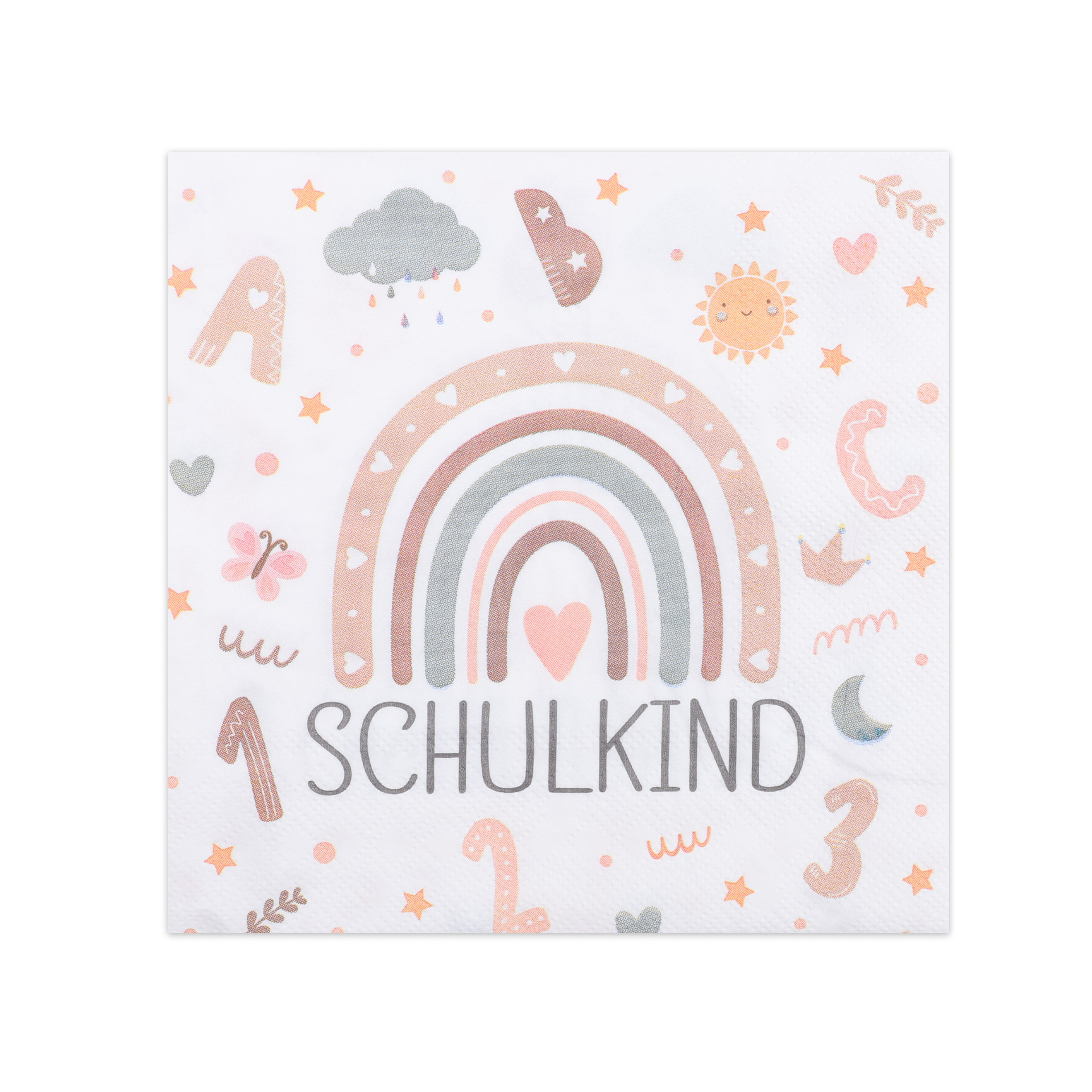 Schulkind Rainbow First Day of School Napkins