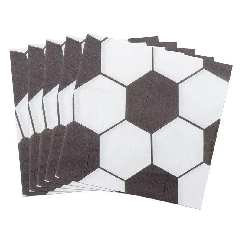 Soccer Ball Hexagon Napkins