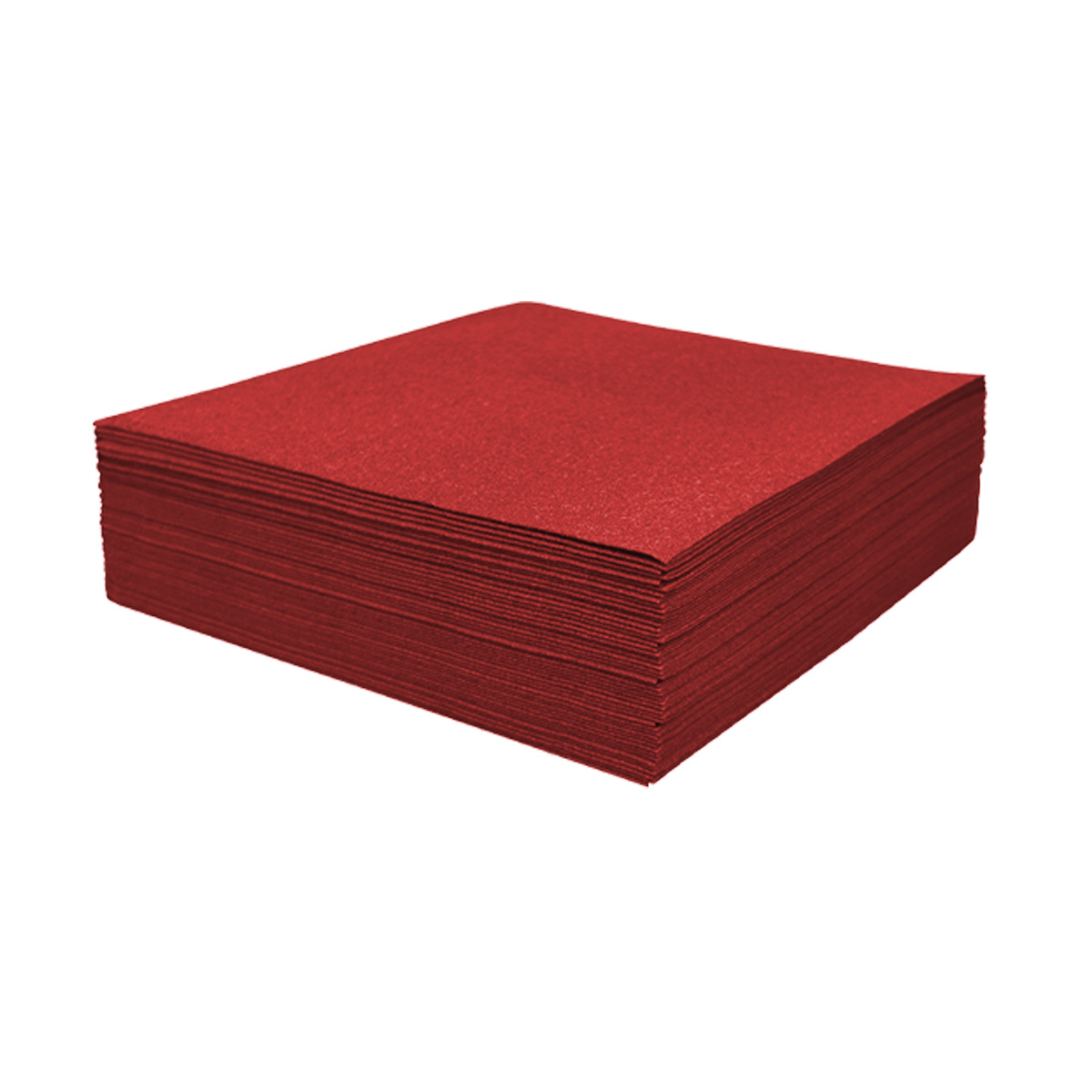 Solid Red Glitter Napkins