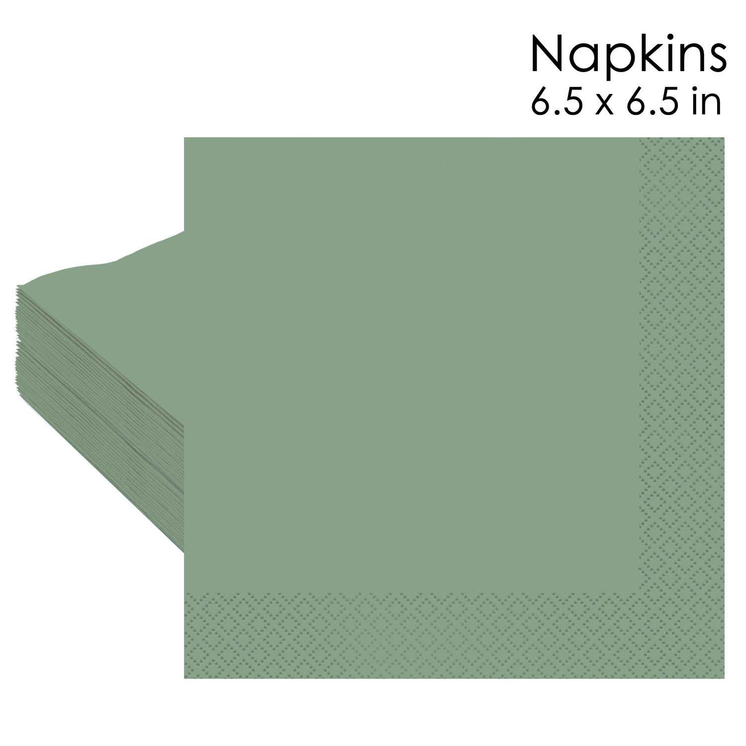 Solid Sage Green Plain Napkins
