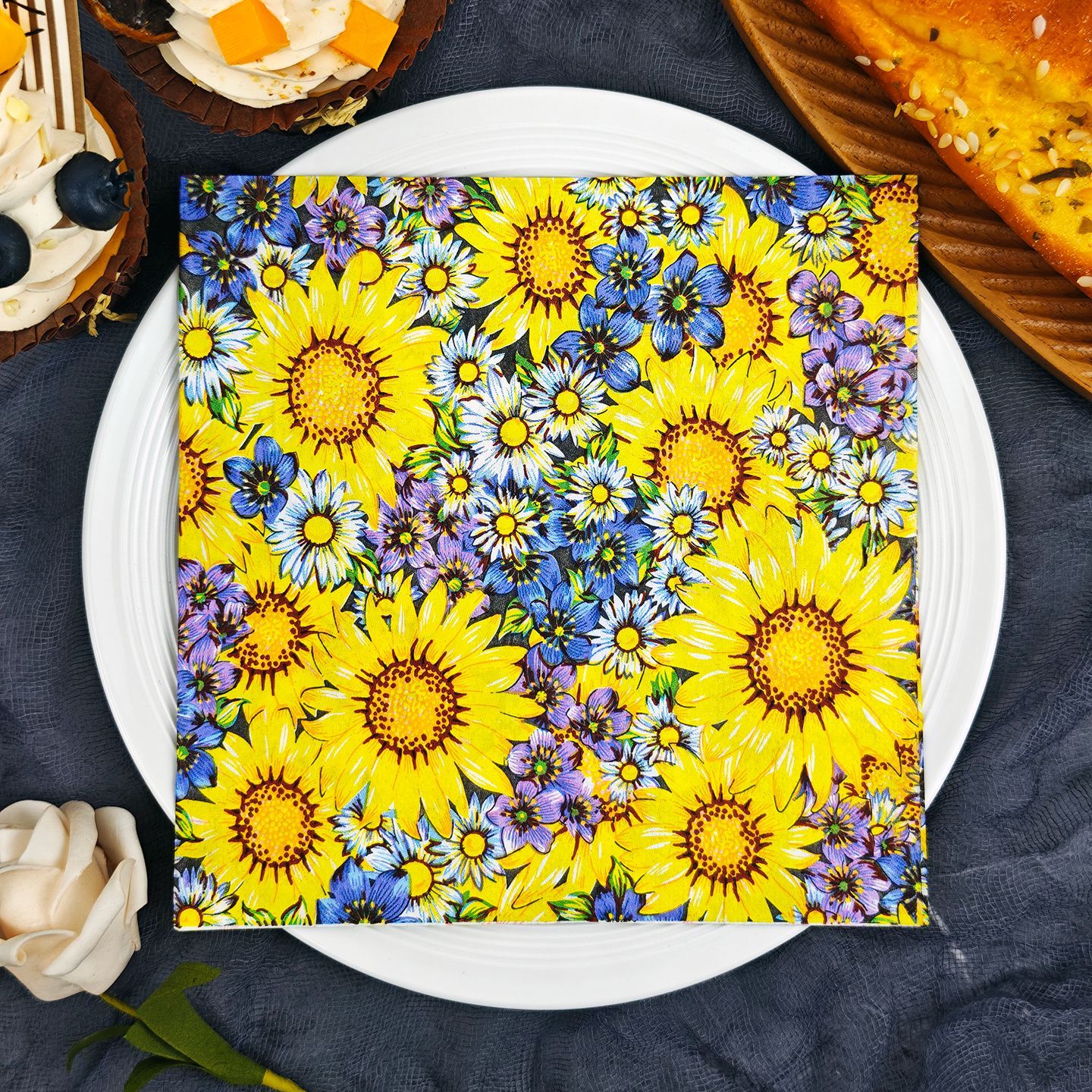 Sunflower Daisy Bright Yellow Napkins