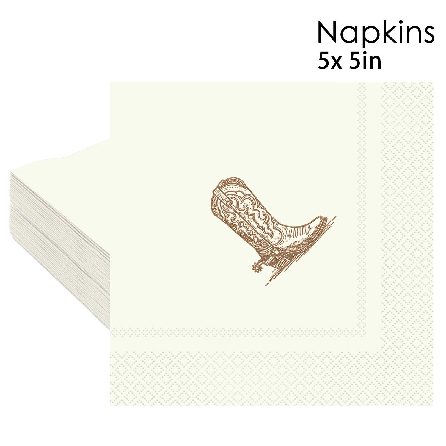 Western Cowboy Boot Napkins
