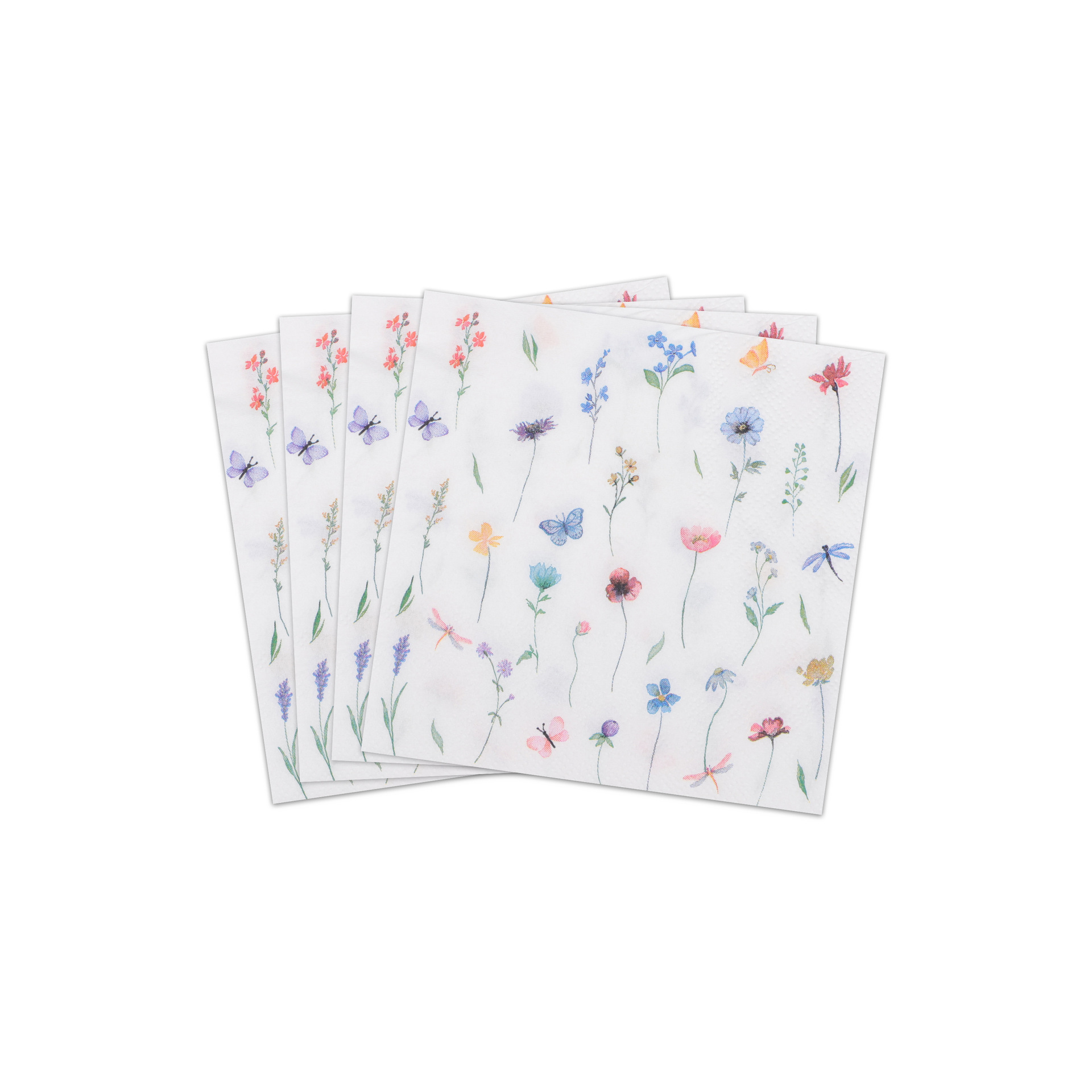 Wildflower Butterfly Scattered Napkins